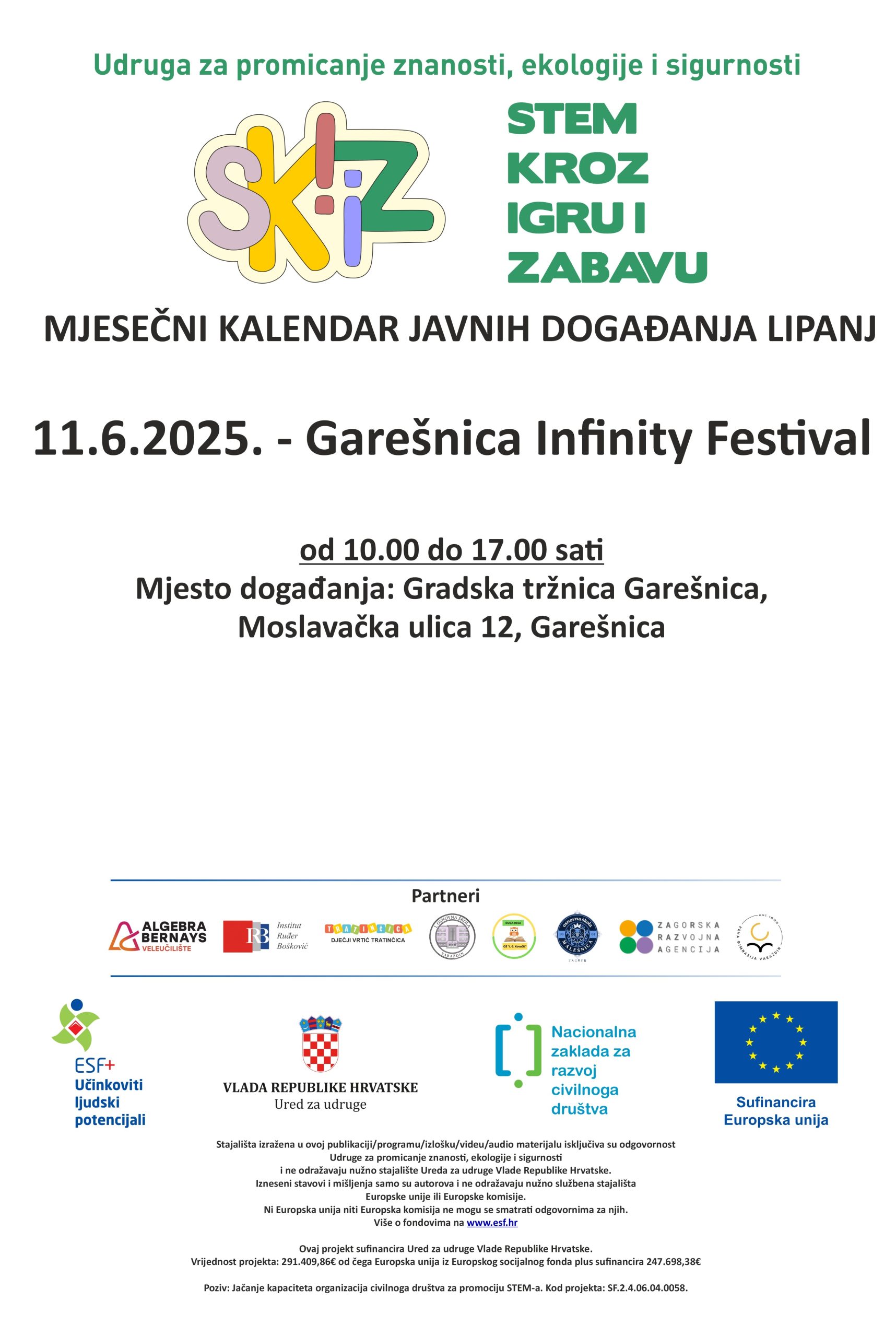 Mjesečni kalendar javnih STEM događanja