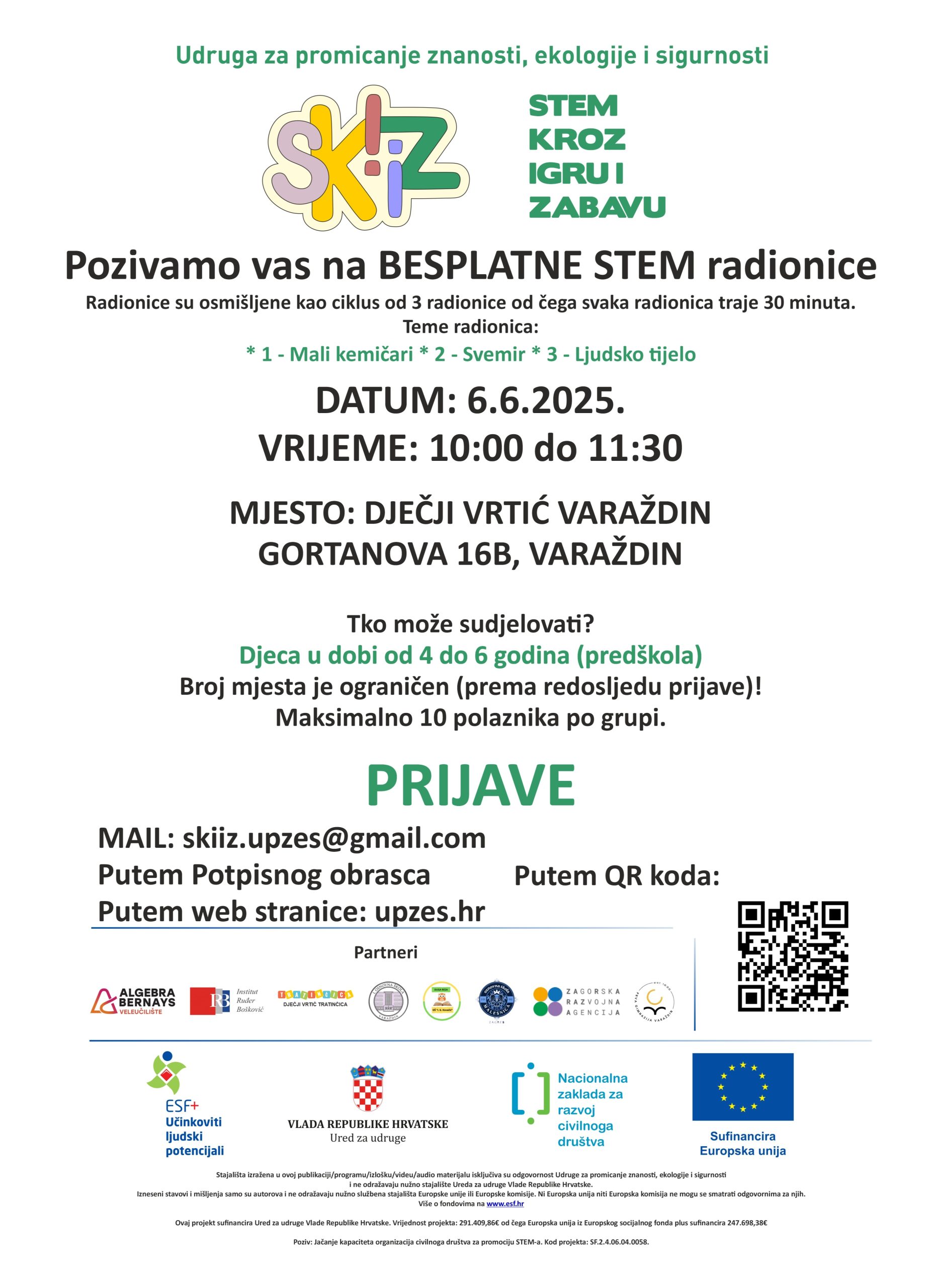 STEM radionica za svu djecu – 6. 6. 2025.!