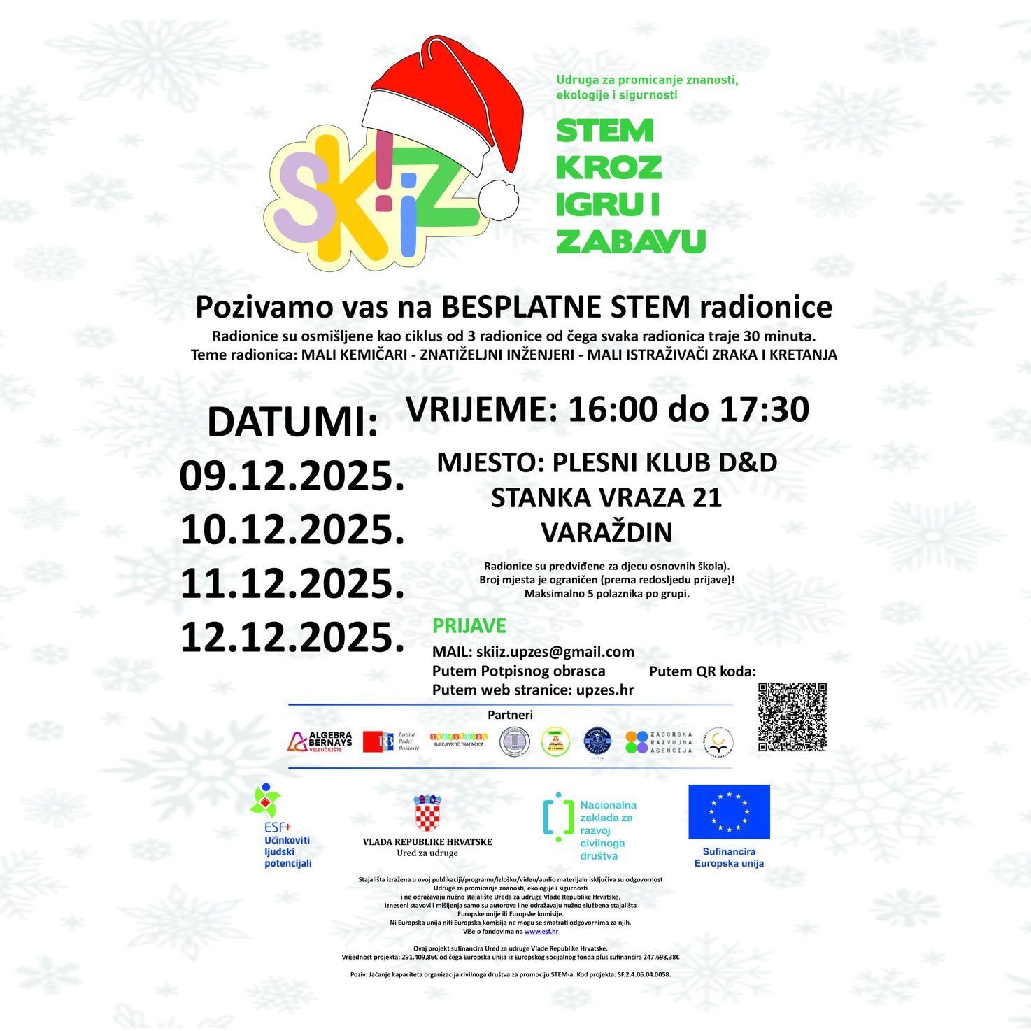 Dodatni termini radionica u 12 mjesecu